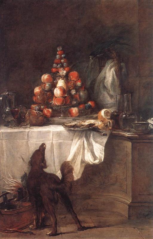 jean-Baptiste-Simeon Chardin The Buffet oil painting image